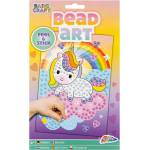 Grafix Книжка за оцветяване с мъниста Grafix - Еднорог, А5 (6605330003) - baby