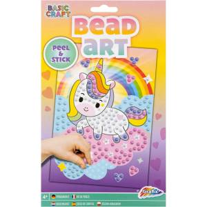 Grafix Книжка за оцветяване с мъниста Grafix - Еднорог, А5 (6605330003) - baby