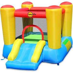 Felyx Toys HAPPY HOP Батут замък с пързалка и помпа 253x200x160