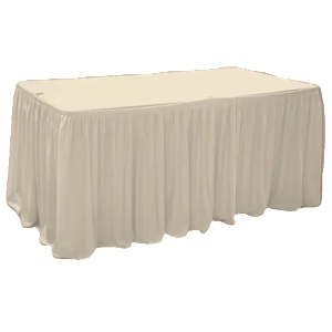 Horecano HORECANO-Драперия за маса 180x76xh74cm - IVORY L5, 14m (HC-16212) (0116212)