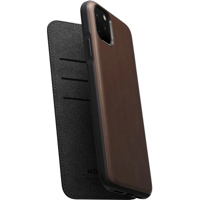 Nomad Folio Leather case iPhone 11 Pro Max hnedé