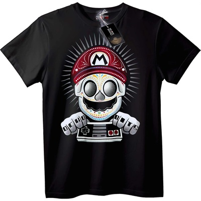 NOONEBRAND Тениска Mario Черепи от играта - XL, White