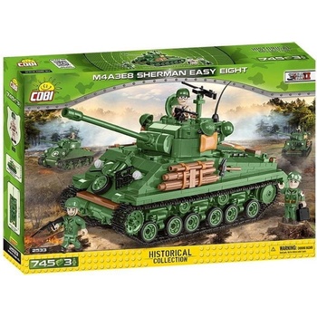 Cobi 2533 World War II Tank M4A3E8 SHERMAN Easy Eight