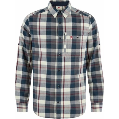 Fjällräven Fjällglim košel'a regular M dark navy-chalk white