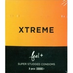 Feel 3 бр. Релефни презервативи на точици Feel Xtreme