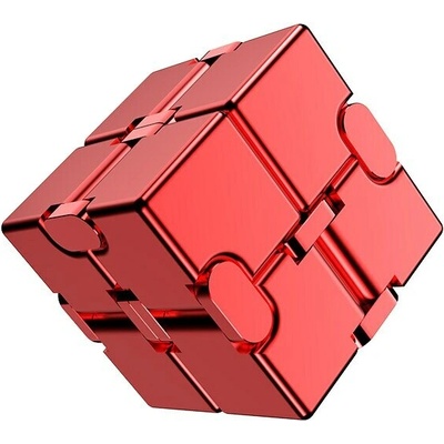 Infinity Cube Antistresová kocka kovová červená
