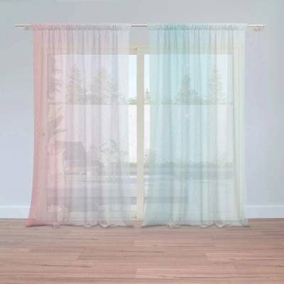 Sablio Záclony Cukrová vata : 2ks 150x250cm
