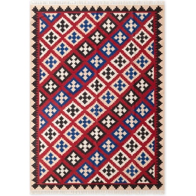 Hanse Home Червен двустранен ръчно изработен вълнен килим 120x170 cm Kamal Rami - Nouristan (106241-120x170)