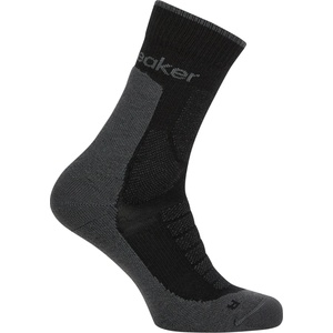 Icebreaker Мъжки туристически чорапи Icebreaker Merino Hike+ Heavy Crew Walking socks - Black / Obsidian - размер 42-44 (EU) (201-9224-0512)