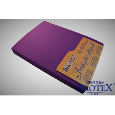 Brotex Jersey prostěradlo tmavě fialové 220x200