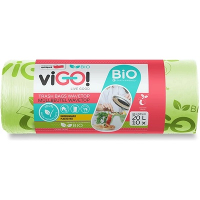 viGO! Bio pytle na odpadky 20 l 15 µm 10 ks