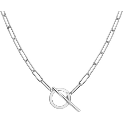 Hot Diamonds Minimalistický strieborný náhrdelník s diamantom linked DN170