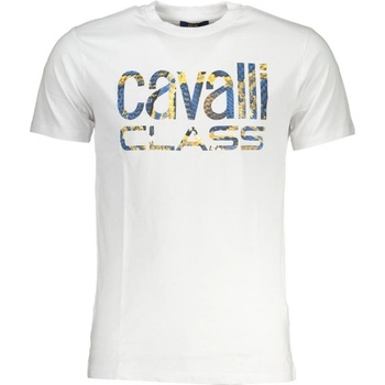 Cavalli class Мъжка тениска с къс ръкав cavalli class, Цвят Бял (qxt63fjd060_bi00053)