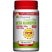 Bio Pharma Beta karoten 15 mg Forte 150 kapslí