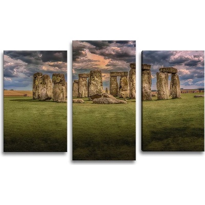 Sablio Obraz - 3-dílný Stonehenge - 75x50 cm