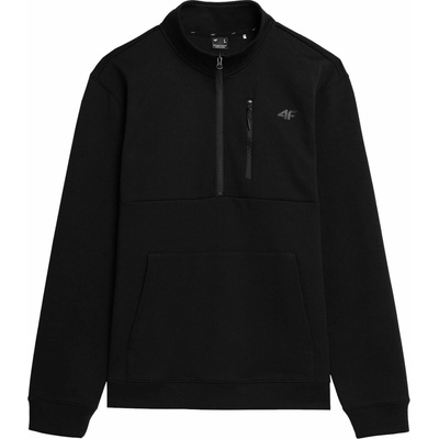 4F Sweatshirt 1/2 Zip čierna