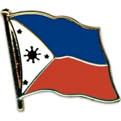 Odznak (pins) 20mm vlajka Filipíny - farebný