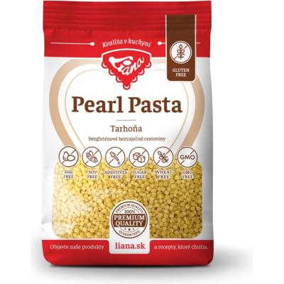 LIANA GOLIAŠ s.r.o. Liana Pearl Pasta Tarhoňa cestoviny bezgluténové, bezvaječné 200 g
