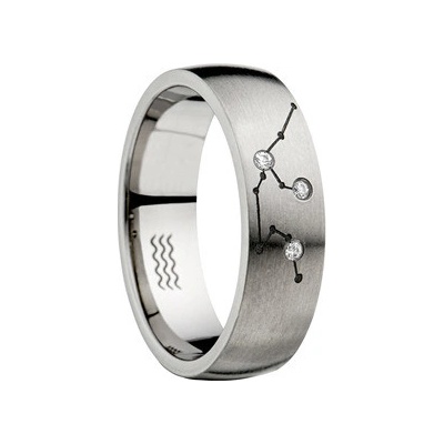 Swepol Titanový prsten Zodiac znamení vodnář ZOD C12