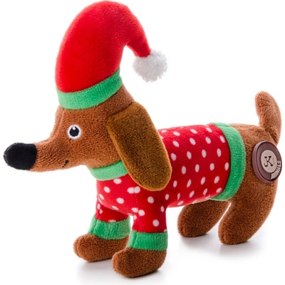 JK ANIMALS plyšový jezevčík X Mas 17 cm – Sleviste.cz