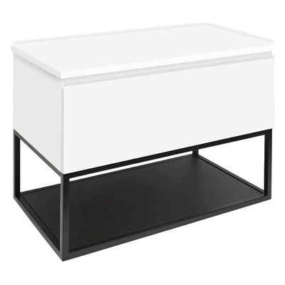 SAT B-Way 59x57x45 cm biela lesk BWAY60WDESK