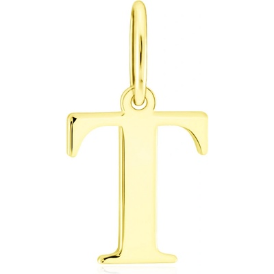 Gemmax Zlatý přívěsek písmeno T tiskací GUPYN 43401
