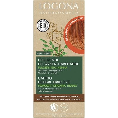 Logona Barva na vlasy HENNA ČERVENÁ ECO VEGAN 100 g