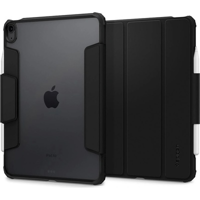 Spigen Air Skin Pro Hybrid Case - полиуретанов калъф с отделящ се кейс и поставка за iPad Air 11 (2024) (черен-прозрачен)