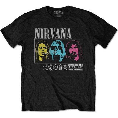 Nirvana tričko Japan čierne