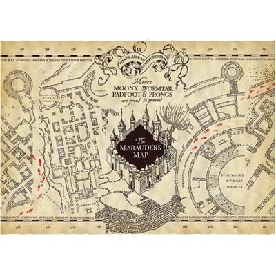 ABYstyle Pergamenový plakát Kouzelná mapa, Harry Potter