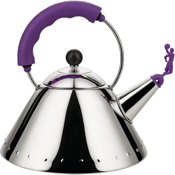 Image 1 of Alessi Чайник за котлон 9093, сребристо/лилав, Alessi (AL9093VA)