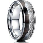HARAHU Пръстен Arrow - Сребърен / Кафяв / 69mm KP32503