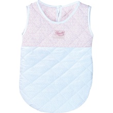 Petitcollin Spací pytel růžovo-bílý pro panenky vel. 36/40