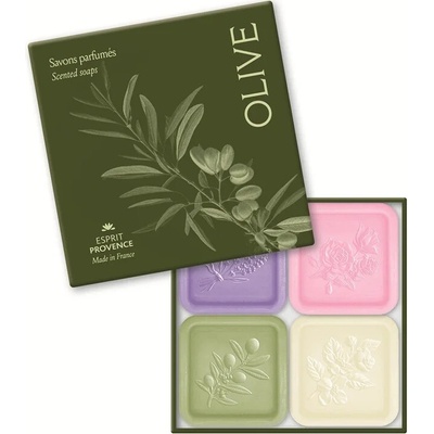 Esprit Provence sada tuhých mýdel Levandule Růže a Oliva 3x 100 g