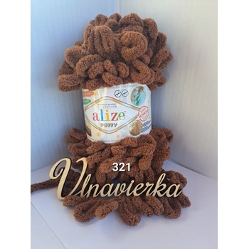 Alize Puffy 321 hnedá