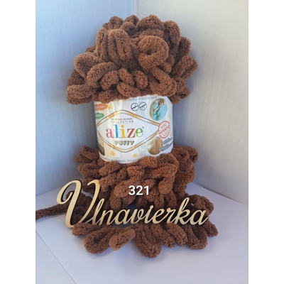 Alize Puffy 321 hnedá