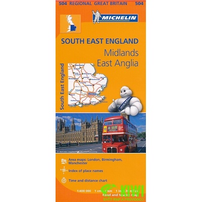 South East England the Midlands East AngliaSheet map folded