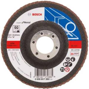 Bosch - Ламелен шлифовъчен диск за стомана, P60, диаметър 115 мм 2608607350 (2608607350)