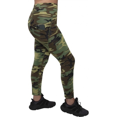 Rothco legíny Workout s vreckami woodland
