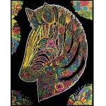 Stepp Velvet coloring page 47x35 Zebra