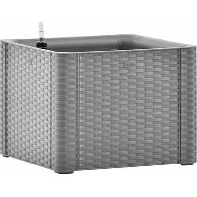 STEFANPLAST Samozavlažovací kvetináč NATURAL DELUXE 43x43x33cm šedá