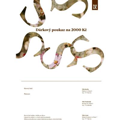 Elektronický dárkový poukaz na 2000 Kč