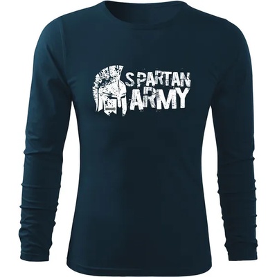 DRAGOWA FIT-T Тениска с дълъг ръкав Ariston, тъмносиня, 160 г/м2 (8385)