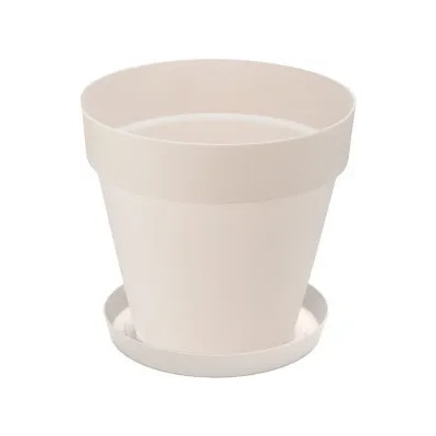 Serinova - Саксия Yali 16xh14, 5cm - бяла (0150204)