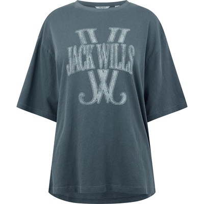 Jack Wills Тениска Jack Wills Women's JW Laundered Regular Fit T-Shirt - Storm