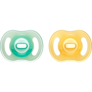 Tommee Tippee Ultra Light Night биберон Orange/ Green 0-6m 2 бр