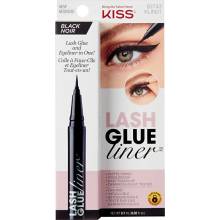 KISS Lepidlo na řasy s oční linkou Lash Glue Liner Black 0,7 ml