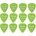 Fender 351 Glow In The Dark 12 Pack Перце за китара (1980351020)