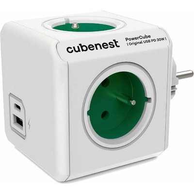 PowerCube 0.1m, ORIGINAL USB, zelená