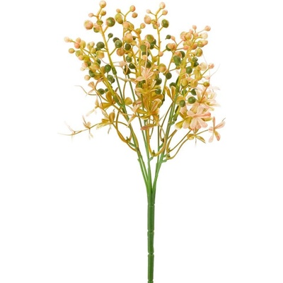 ZELEŇ GULIČKY, DROB.KVIETKY ORANŽOVÁ 28CM
